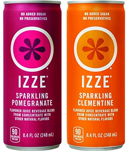 Purchase IZZE Sparkling Juice, 4 Flavor Sparkling Sunset Variety Pack, 8.4 Ounce, 24 Count on Amazon.com