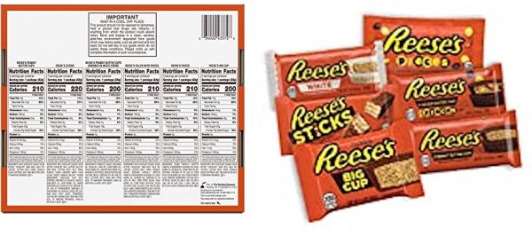 Purchase REESE'S Chocolate Peanut Butter Candy Variety Pack, 30 Count on Amazon.com