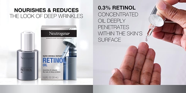 Purchase Neutrogena Rapid Wrinkle Repair Retinol Anti-Wrinkle Oil, 1.0 fl. oz on Amazon.com