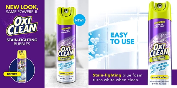 Purchase Kaboom Foam-Tastic Bathroom Cleaner with OxiClean, Citrus 19oz. on Amazon.com
