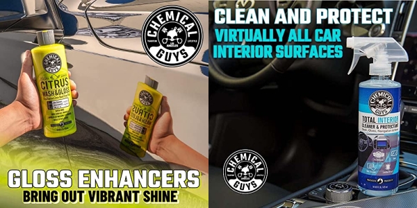 Purchase Chemical Guys Clean & Shine Car Wash Starter Kit - Safe for All Vehicles (7 Items) on Amazon.com