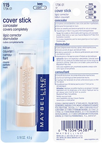 Purchase Maybelline New York Cover Stick Concealer, Ivory, Light 2, 0.16 Ounce on Amazon.com