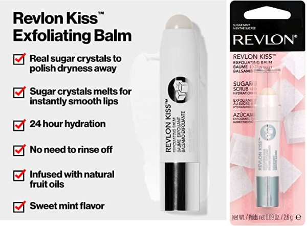 Purchase Revlon Kiss Exfoliating Balm, Sugar Mint on Amazon.com
