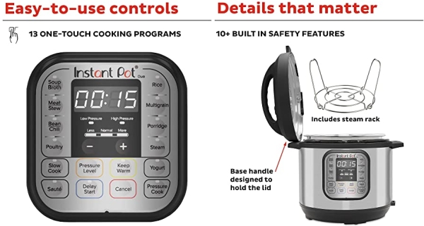 Purchase Instant Pot DUO80 8 Qt 7-in-1 Multi- Use Programmable Pressure Cooker, Slow Cooker, Rice Cooker, Steamer, Saut, Yogurt Maker and Warmer on Amazon.com