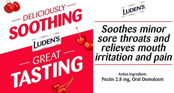Purchase Luden's Wild Cherry Throat Drops, Deliciously Soothing, 30 Drops, 1 Bag on Amazon.com