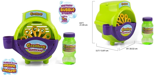 Purchase Gazillion Bubbles Hurricane Machine on Amazon.com