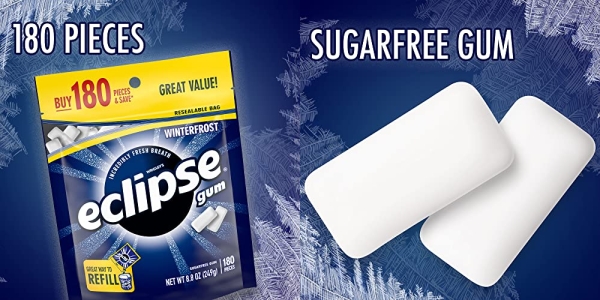 Purchase Eclipse Winterfrost Sugarfree Gum, 180 Piece Bag on Amazon.com