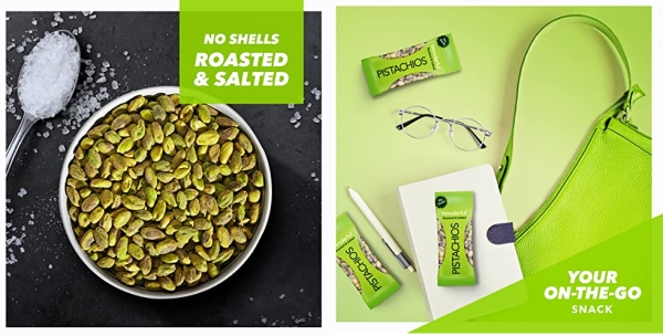 Purchase Wonderful Pistachios No Shells Roasted and Salted Nuts, 0.75 Ounce (Pack of 9) on Amazon.com