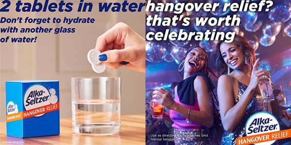 Purchase Alka-Seltzer Hangover Relief Effervescent Tablets, 60CT (20ct x 3) Bundle on Amazon.com