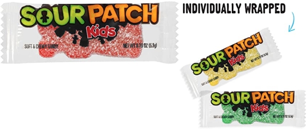 Purchase 240 Count Bulk SOUR PATCH KIDS Sweet & Sour Candy, Individually Wrapped Pack on Amazon.com