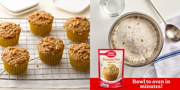 Purchase Betty Crocker Banana Nut Muffin Mix, 6.4 oz (Pack of 9) on Amazon.com