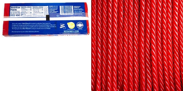 Purchase Red Vines Licorice, Original Red Flavor, 5oz Tray, Soft & Chewy Candy Twists on Amazon.com