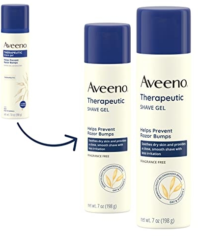 Purchase Aveeno Therapeutic Shave Gel with Oat and Vitamin E to Help Prevent Razor Bumps and Soothe Dry and Sensitive Skin, No Added Fragrances and Non-Comedogenic, 7 oz on Amazon.com
