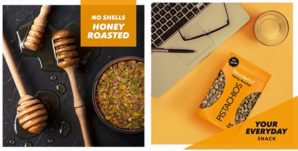 Purchase Wonderful Pistachios, No Shells, Honey Roasted, 5.5oz on Amazon.com