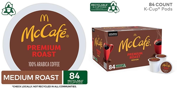Purchase McCafe Premium Roast Keurig K Cup Coffee Pods, 84 Count on Amazon.com