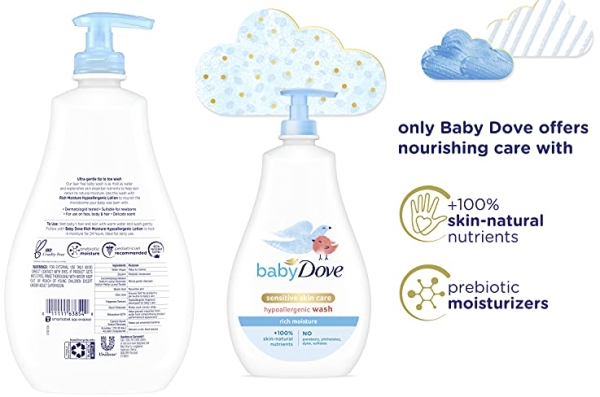 Purchase Baby Dove Tip to Toe Baby Wash Rich Moisture 20 Fl Oz on Amazon.com