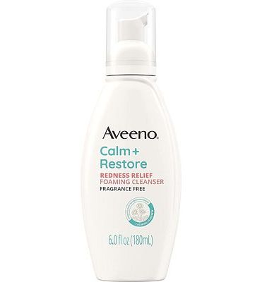 Purchase Aveeno Calm + Restore Redness Relief Foaming Cleanser, Daily Facial Cleanser, 6 fl. oz at Amazon.com