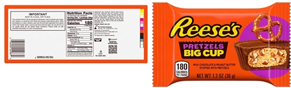 Purchase REESE'S BIG CUPS with Pretzels Milk Chocolate Peanut Butter Cups Candy, Bulk, 1.3 oz Pack (16 Count) on Amazon.com
