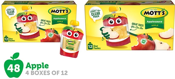 Purchase Mott's Applesauce, 3.2 oz clear pouches (Pack of 48) on Amazon.com