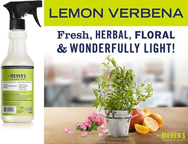 Purchase Mrs. Meyer's Clean Day Multi-Surface Everyday Cleaner, Lemon Verbena, 16 fl oz on Amazon.com