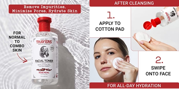 Purchase Thayers Alcohol-Free Rose Petal Witch Hazel Toner with Aloe Vera Formula-12 Oz (Facial Toner) on Amazon.com