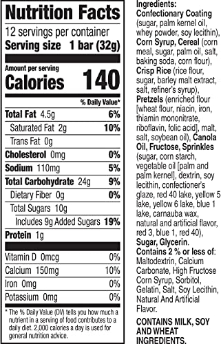 Purchase Chex Mix Snack Bars, Birthday Cake, 13.56 oz, 12 Count Box on Amazon.com