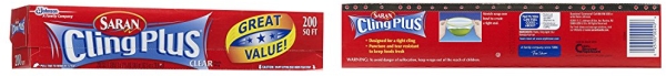 Purchase Saran Cling PlusWrap 200 sq ft (Pack of 12) on Amazon.com