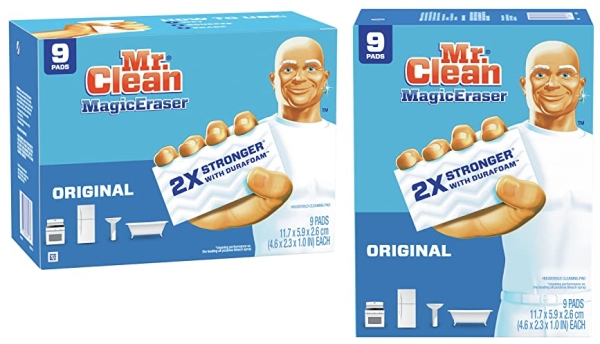 Purchase Mr Clean Magic Eraser Original, Cleaning Pads with Durafoam, 9 Count on Amazon.com
