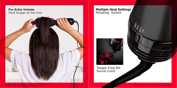 Purchase Revlon One-Step Hair Dryer & Volumizer Hot Air Brush, Black on Amazon.com