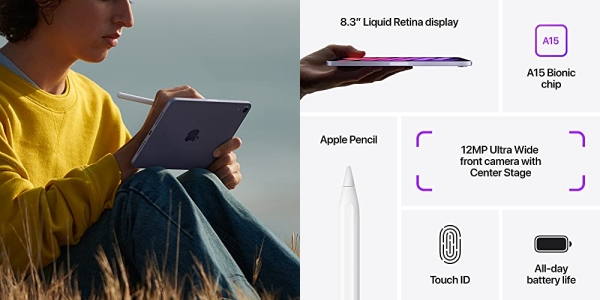 Purchase 2021 Apple iPad Mini (Wi-Fi, 64GB) - Starlight on Amazon.com