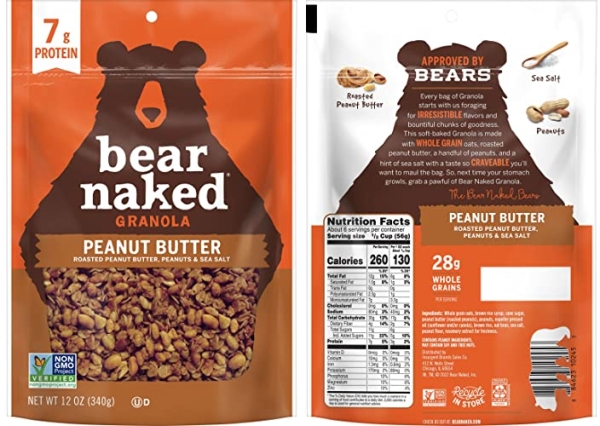 Purchase Bear Naked Peanut Butter Granola - Non-GMO, Kosher Dairy, Vegetarian Friendly - 12 Ounce on Amazon.com