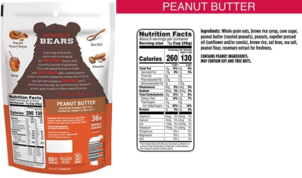 Purchase Bear Naked Peanut Butter Granola - Non-GMO, Kosher Dairy, Vegetarian Friendly - 12 Ounce on Amazon.com