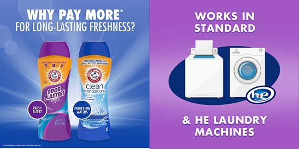 Purchase Arm & Hammer Clean Scentsations In-Wash Freshness Booster, Odor Blaster, 37.8 Ounce on Amazon.com