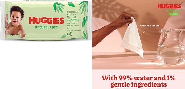 Purchase HUGGIES Natural Care Baby Wipes, 10 Packs, 560 Total Wipes on Amazon.com
