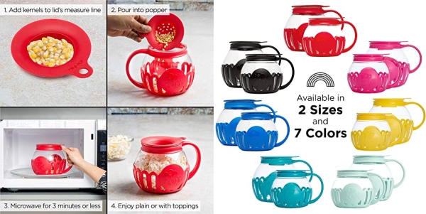 Purchase Microwave Micro-Pop Popcorn Popper, 3-in-1 Silicone Lid, Dishwasher Safe, 1.5 Quart Snack Size on Amazon.com