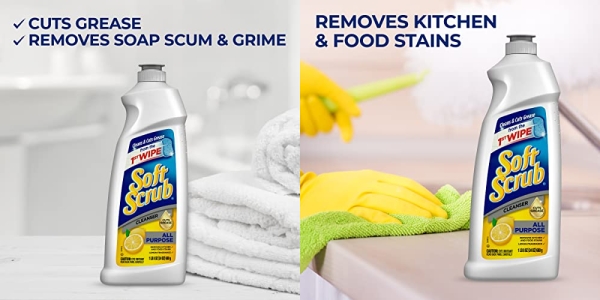 Purchase Soft Scrub All Purpose Surface Cleanser, Lemon, 24 Fluid Ounces on Amazon.com