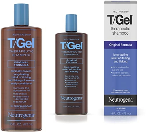 Purchase Neutrogena T/Gel Therapeutic Shampoo Original Formula, Anti-Dandruff Treatment, 16 fl. oz on Amazon.com
