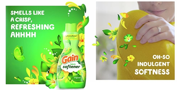 Purchase Gain Liquid Fabric Softener, Original, 41 fl oz, 4 Count on Amazon.com