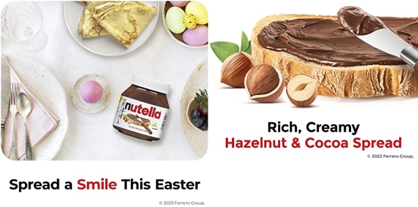 Purchase Nutella Chocolate Hazelnut Spread, Perfect Topping for Pancakes, 26.5 Ounce on Amazon.com