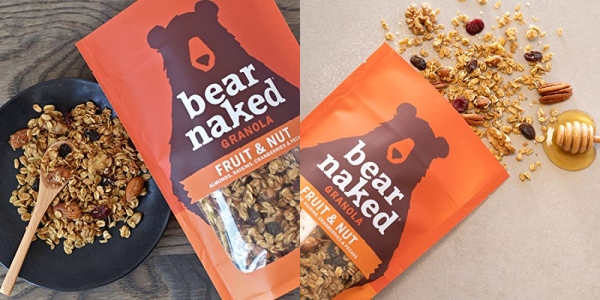 Purchase Bear Naked Fruit & Nut Granola - Non-GMO Project Verified, Kosher Pareve, Vegetarian Breakfast Cereal - 12oz Bag (3 Pack) on Amazon.com