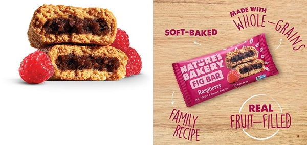 Purchase Nature's Bakery Whole Wheat Fig Bars, Raspberry, 1- 12 Count Box of 2 oz Twin Packs (12 Packs), Vegan Snacks, Non-GMO on Amazon.com