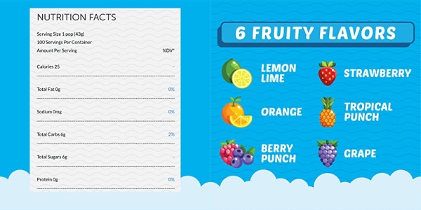 Purchase Fla-Vor-Ice Freezer Pops, Gluten & Fat Free Ice Pops, Fruity Flavors (100 - 1.5 oz pops) on Amazon.com