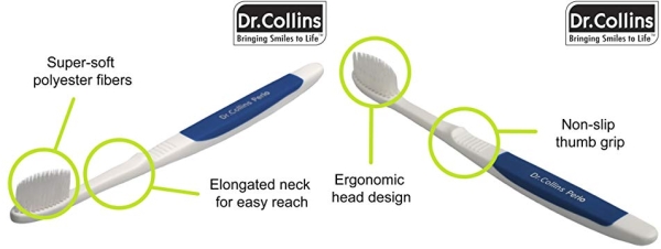 Purchase Dr. Collins Perio Toothbrush on Amazon.com