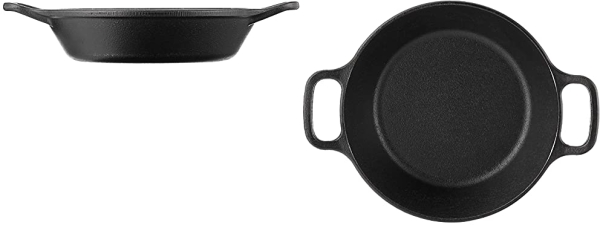 Purchase Lodge L5RPL3 Cast Iron Round Pan, 8 in, Black on Amazon.com
