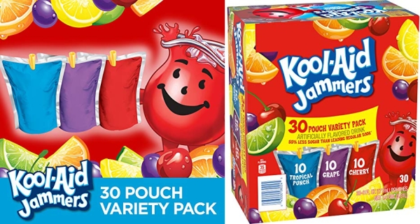 Purchase Kool-Aid Jammers Variety Pack 30 - 6 oz Pouches on Amazon.com