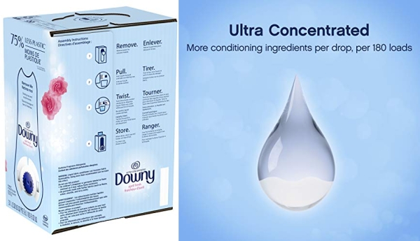 Purchase Downy April Fresh Liquid Fabric Conditioner (Fabric Softener) eco-Box, HE Compatible, 105 fl oz, 180 Loads on Amazon.com