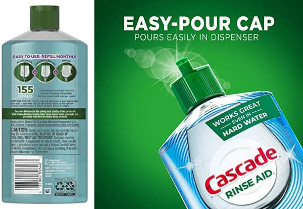 Purchase Cascade Power Dry Dishwasher Rinse Aid, 16 Fl Oz, 2 Count on Amazon.com