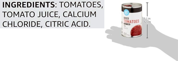 Purchase Amazon Brand - Happy Belly Diced Tomatoes, No Salt Added, 14.5 Ounce on Amazon.com