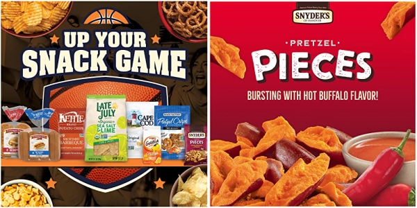 Purchase Snyder's of Hanover Pretzel Pieces, Hot Buffalo Wing, 8 Ounce (Pack of 6) on Amazon.com