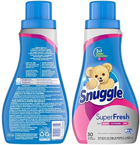 Purchase Snuggle Plus Super Fresh Liquid Fabric Softener, Spring Burst, 31.7 Fluid Ounce on Amazon.com
